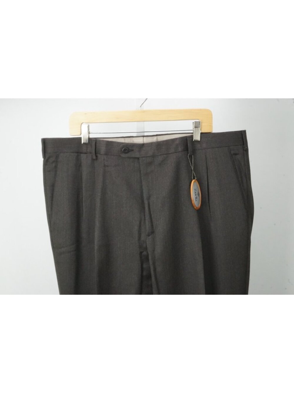 Zanella Johnny Brown 100% Wool Mens Dress Pants 60 EU BRAND NEW